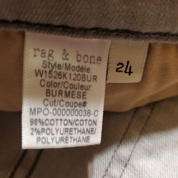 Rag & Bone ankle skinny jeans in Burmese - Picture 12 of 15